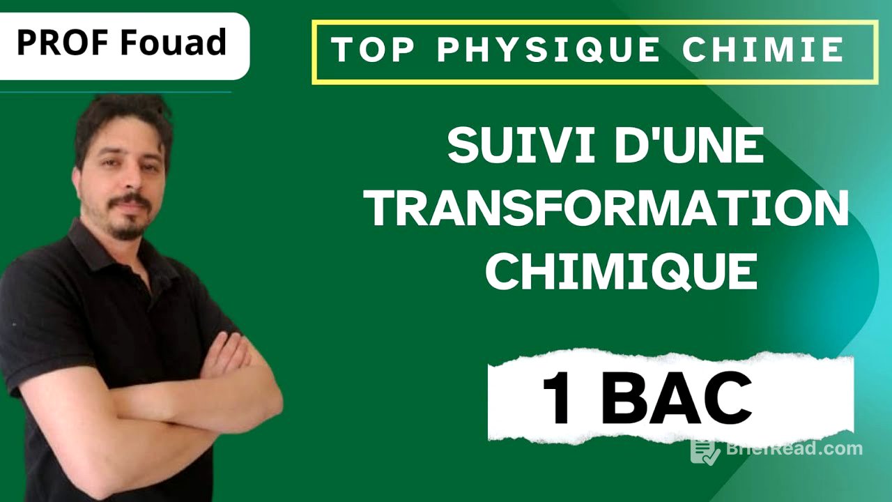 suivi d'une transformation chimique 1 bac