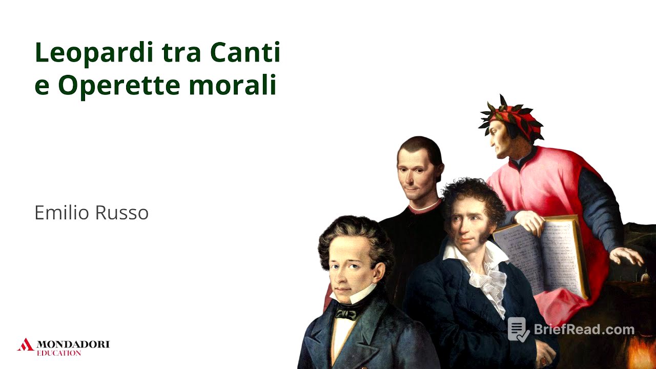 Leopardi tra Canti e Operette morali | Emilio Russo