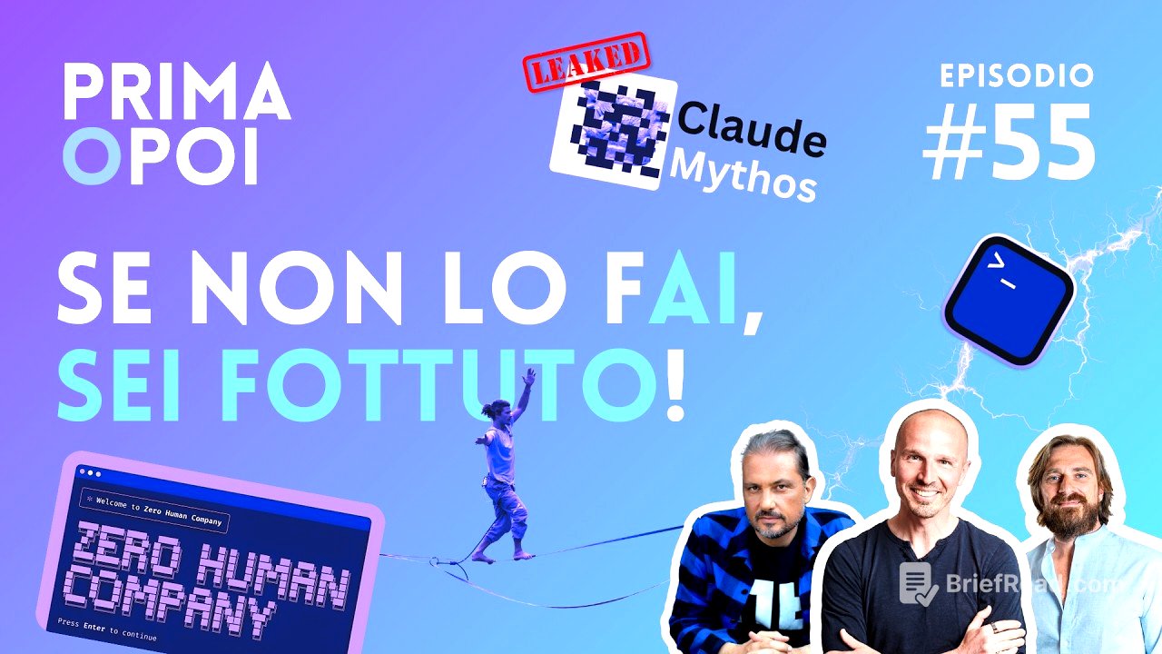 Claude Code leak, startup senza team né budget, l'AI non ti sostituisce, lavora con te – PoP #55