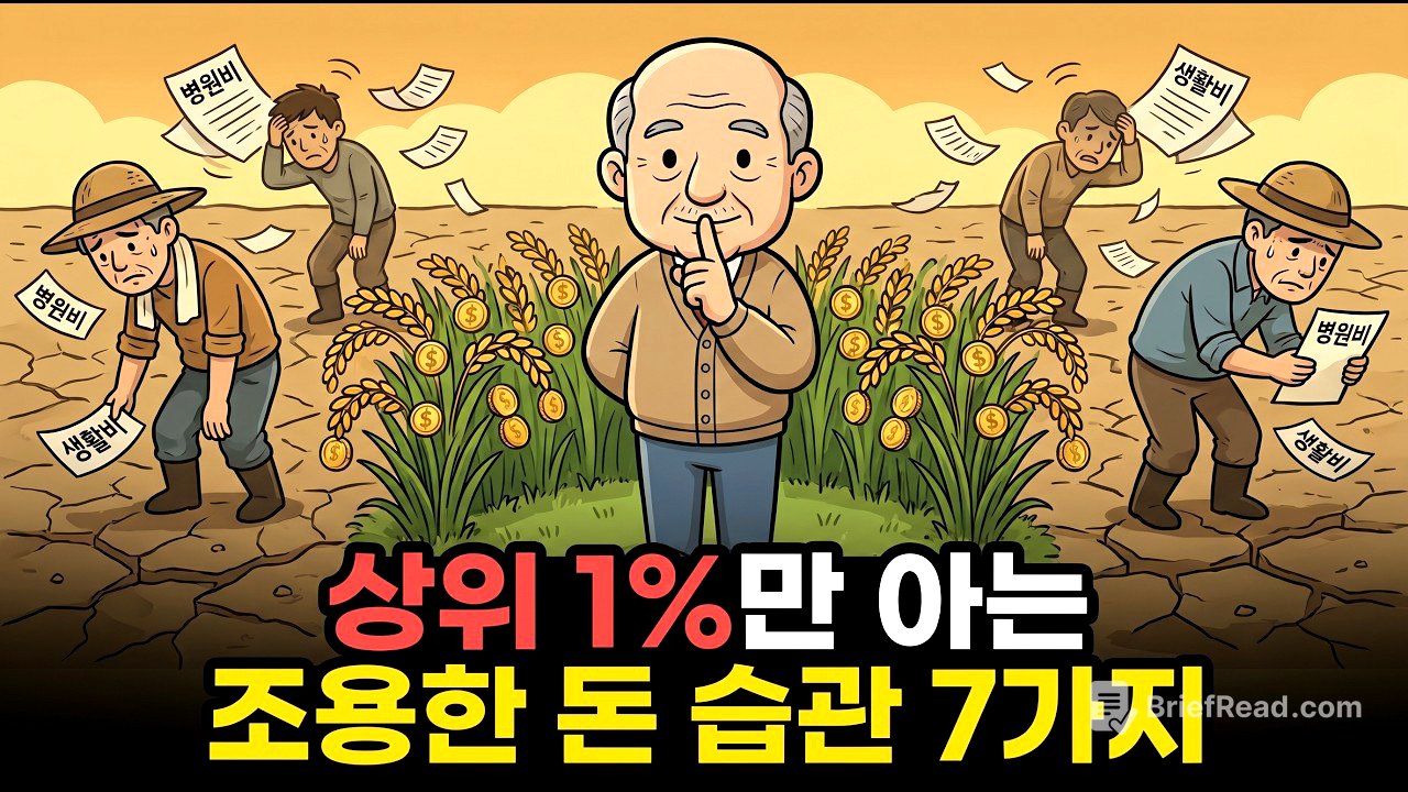 상위 1%가 절대 입 밖에 내지 않는 돈 관리 습관 7가지