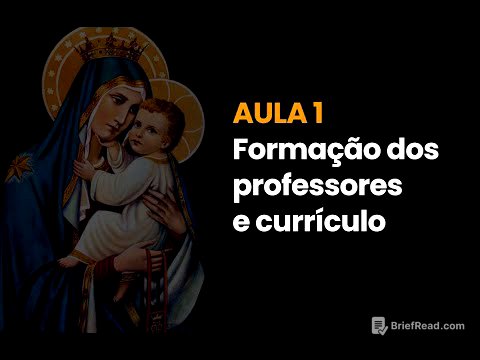 JORNADA - AULA 1 - FORMAÇÃO DE PROFESSORES E CURRÍCULO (2ª edição)