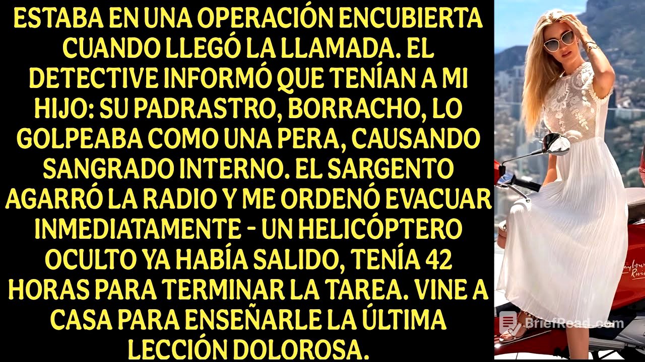 Estaba en una operación encubierta cuando llegó la llamada. El detective informó que tenían...