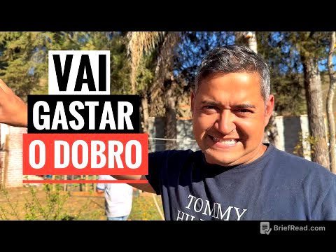 INVENTEI UM TRABALHO NOVO NO SÍTIO MAS NÃO IMAGINEI QUE GASTARIA TANTO MATERIAL.