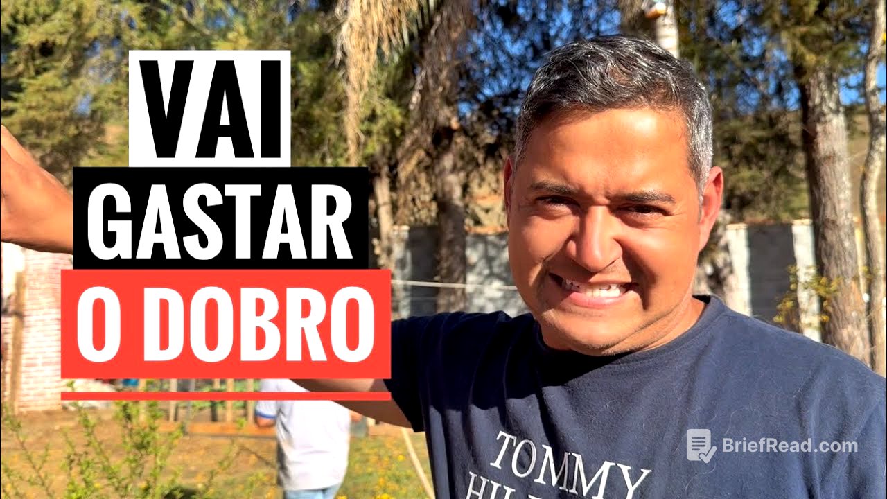 INVENTEI UM TRABALHO NOVO NO SÍTIO MAS NÃO IMAGINEI QUE GASTARIA TANTO MATERIAL.