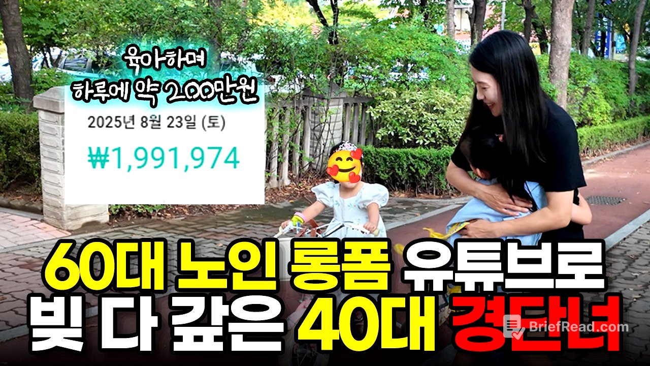 (유튜브 수익 잔고까지 인증) 경력단절 40대 주부에서 월 2천 버는 60대 시니어 롱폼 유튜버 [라옴]