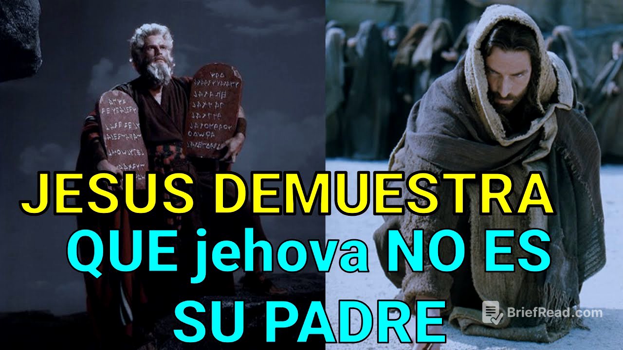 JESUS DEMUESTRA QUE jehova NO ES SU PADRE