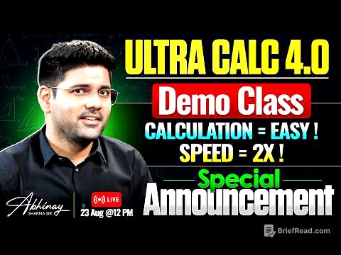 ULTRA CALC 4.0 | Calculation Easy & Speed 2X? | Special Announcement | Demo Class | Abhinay Sharma
