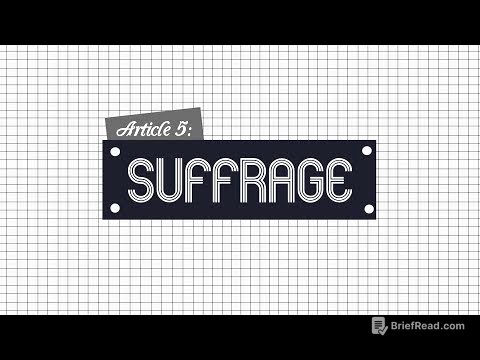Gen. Info - Art.5: Suffrage