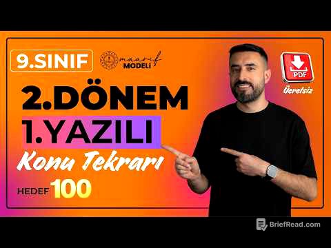 9.SINIF 2.DÖNEM 1.YAZILI FULL TEKRAR | Maarif Modeli I Edebiyat Sınav Hazırlığı