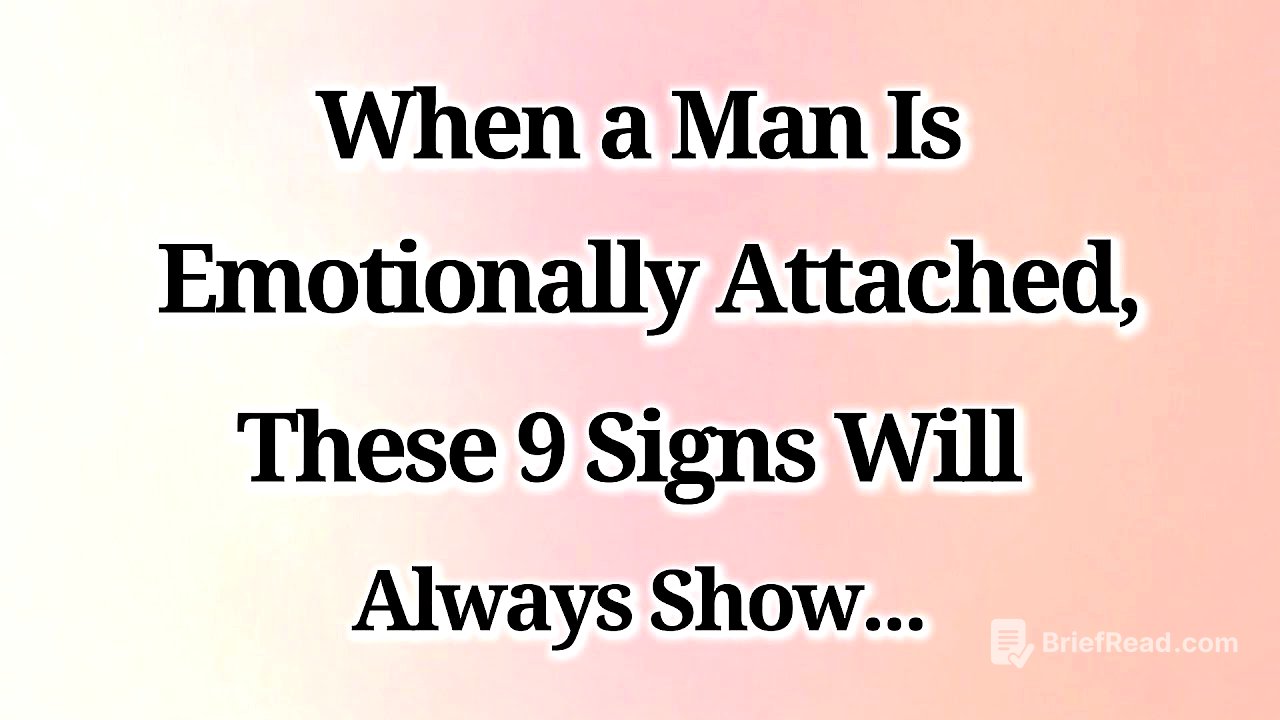 When a Man Is Emotionally Attached, These 9 Signs Will Always Show 💞 | Psychology Facts About Love