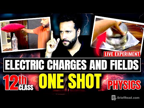 Electric Charges and Fields One Shot with Live Experiment ⚡⚡| Class 12th Physics NCERT by Ashu Sir