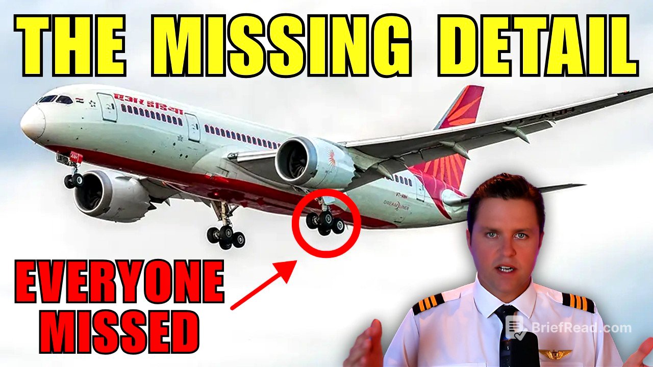 Pilot Explains: A New Detail in the Air India 787 Crash Everyone Missed