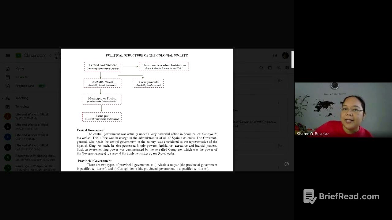 Philippine History in a Nutshell, Part 2 (Philippine Colonial Society)