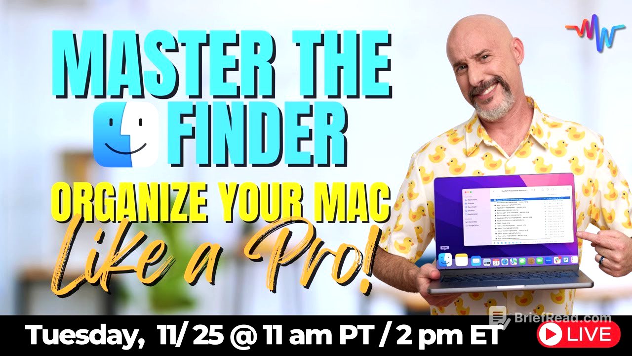 🧭 Master the Finder: 🗂️ Organize Your Mac Like a Pro! 💻✨