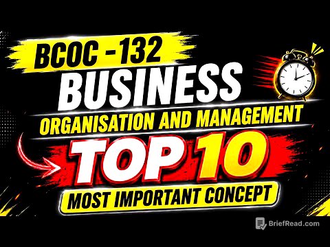 BCOC -132 Business Organisation and Management important questions IGNOU 