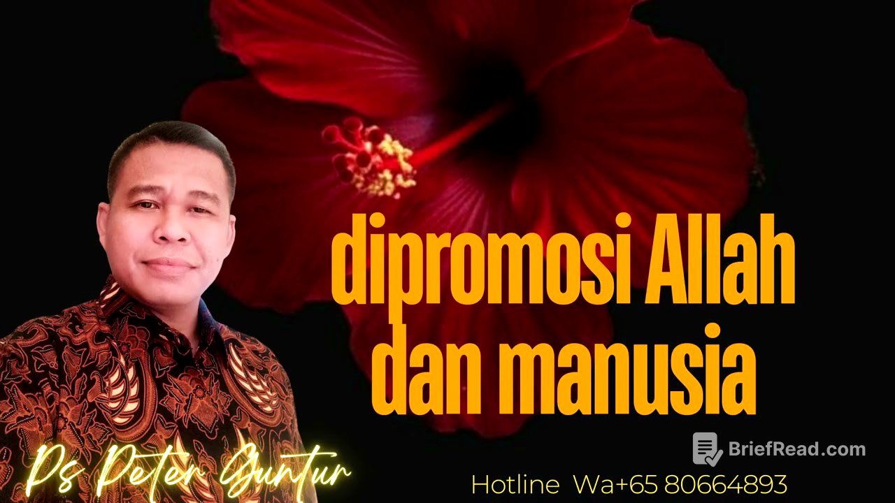 DIPROMOSI ALLAH DAN DIPROMOSI MANUSIA -   PETER GUNTUR