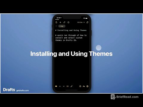 Drafts: Installing and Using Themes