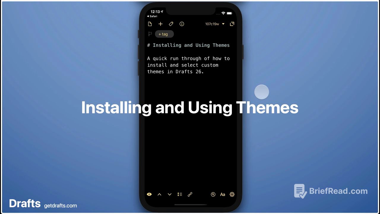 Drafts: Installing and Using Themes