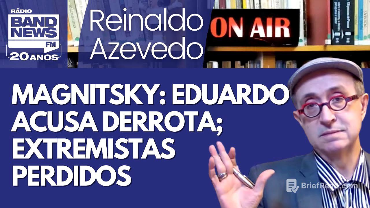 Reinaldo – Magnistsky e Moraes: Eduardo decepcionado; Sóstenes finge felicidade