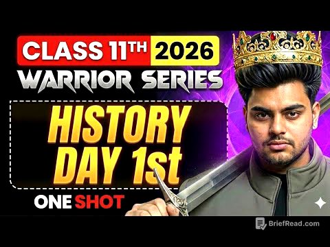 Class 11 History PYQs + Important Questions | Warrior Series Day 1 | Full Revision