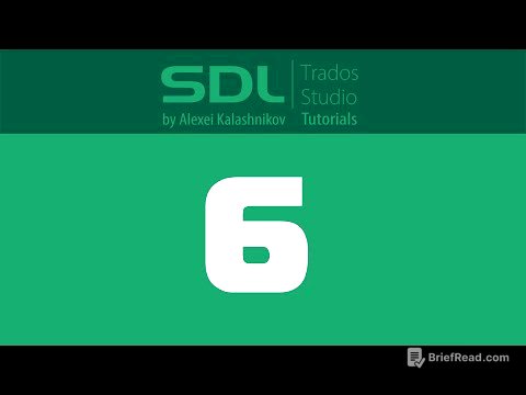 6 SDL Trados Studio: Creating Glossaries in MultiTerm
