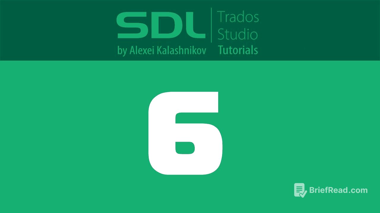 6 SDL Trados Studio: Creating Glossaries in MultiTerm