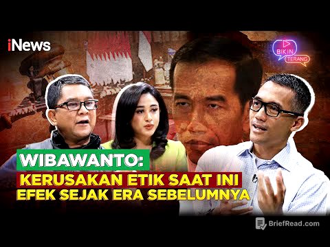 Wibawanto Sebut Kerusakan Etik Saat Ini Efek Akumulatif dari Era Pemerintahan Sebelumnya
