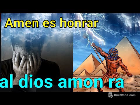 LA PALABRA AMEN ES en honor del dios egipcio amon ra