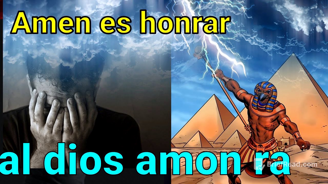 LA PALABRA AMEN ES en honor del dios egipcio amon ra
