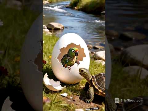 Tortoise saved the parrot 🦜 #ai #foryou