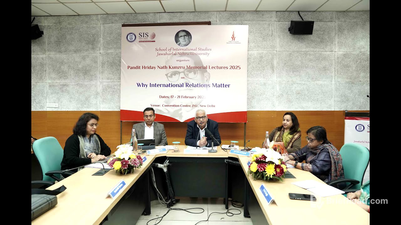 Session - "Why the Americas Matter" at Pandit Hriday Nath Kunzru Memorial Lectures 2025