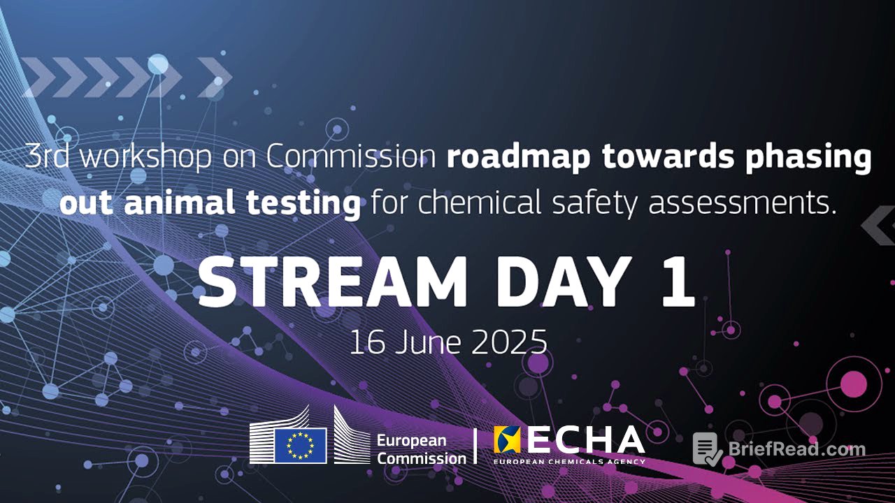 DAY 1: Workshop on roadmap to phase out animal testing for chemical safety assessments