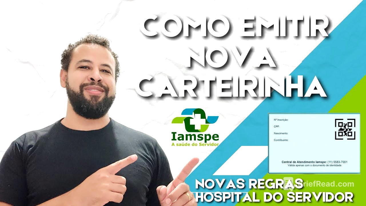 👩🏻‍⚕️COMO EMITIR A NOVA CARTEIRINHA IAMSPE - NOVAS REGRAS DE ACESSO AO HOSPITAL DO SERVIDOR👨🏾‍⚕️