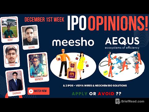 Meesho, Aequs, Vidya Wires & Neochem - Dec 1st week IPOs - Apply/Avoid? Primary Market Chatter