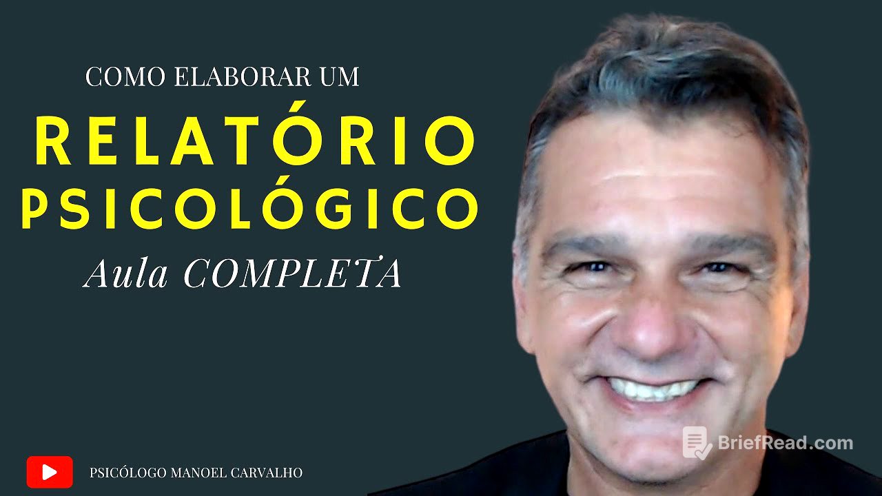 Como escrever um Relatório Psicológico Aula Completa.