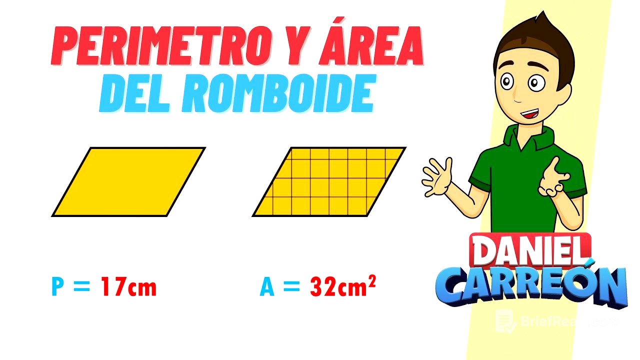 PERIMETRO Y AREA DEL ROMBOIDE Super facil - Para principiantes