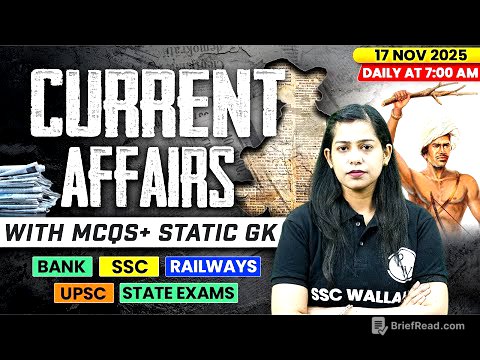 Current Affairs Today | 17 November Current Affairs 2025 | Daily Current Affairs | By Krati Mam