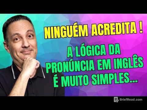 PRONÚNCIA EM INGLÊS SÓ É DIFÍCIL PARA QUEM NÃO APRENDEU A LÓGICA...
