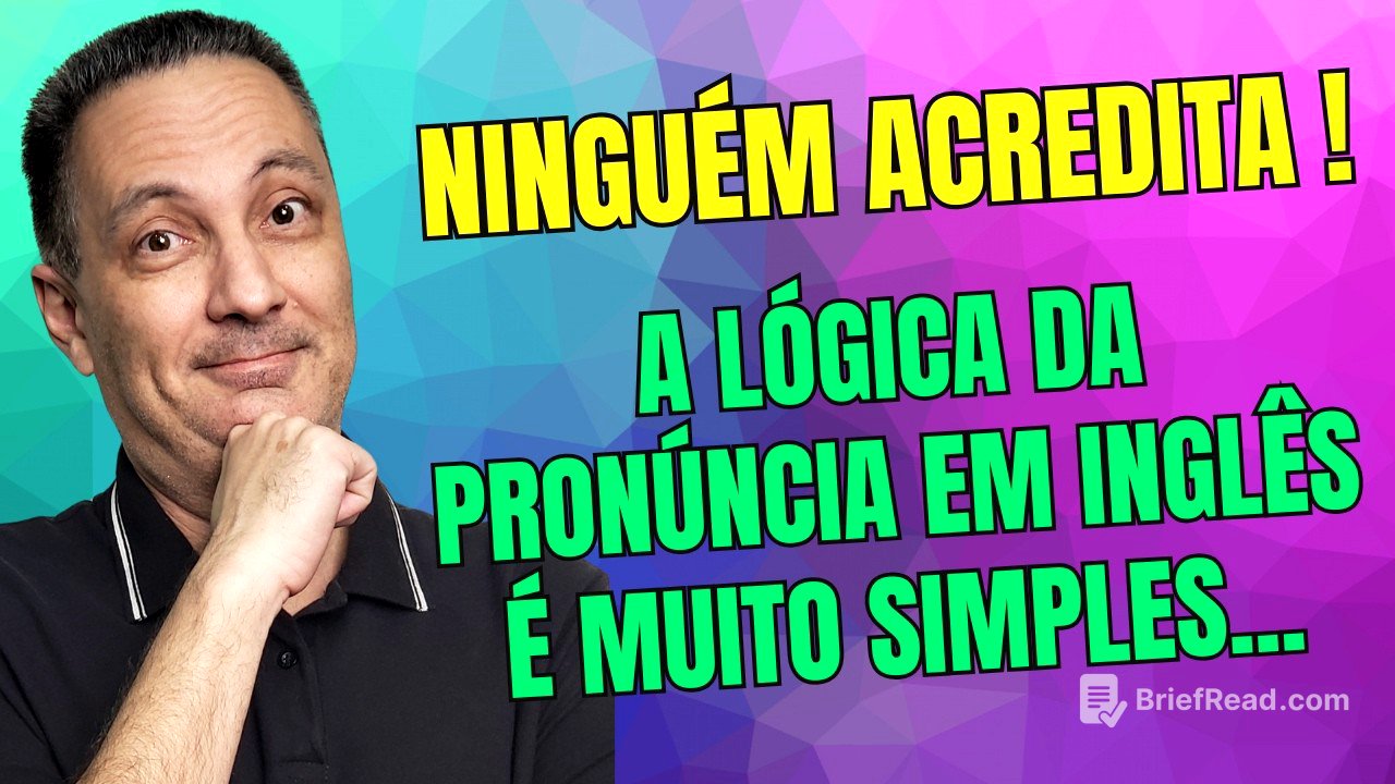 PRONÚNCIA EM INGLÊS SÓ É DIFÍCIL PARA QUEM NÃO APRENDEU A LÓGICA...