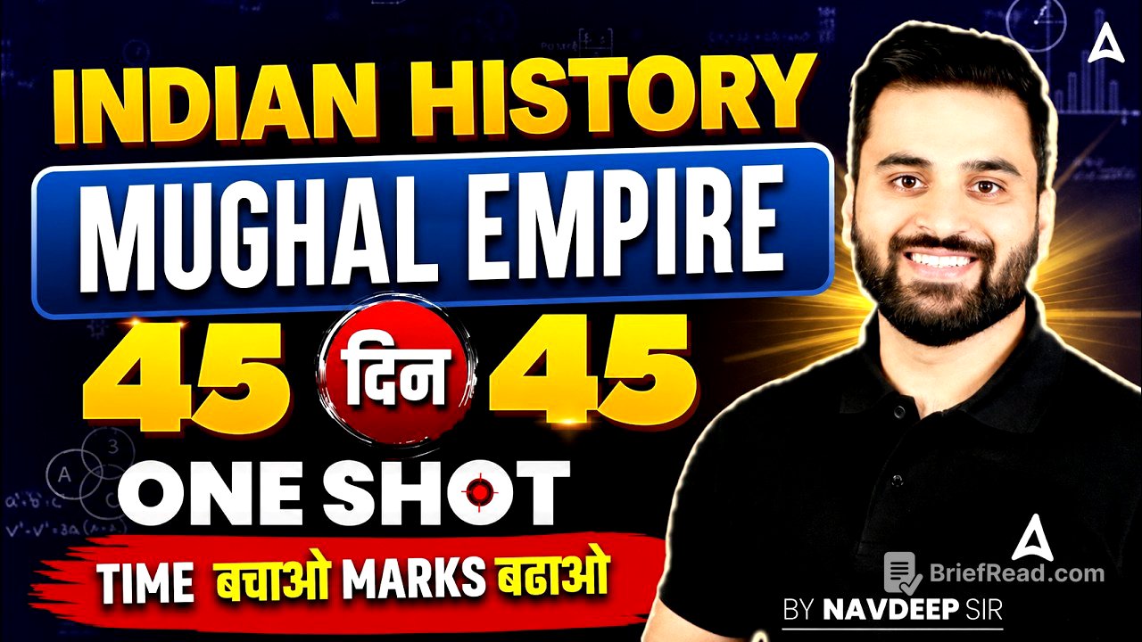 SSC CGL GK GS 2026 | SSC CGL History Classes | Mughal Empire One Shot | Day 4 | By Navdeep Sir