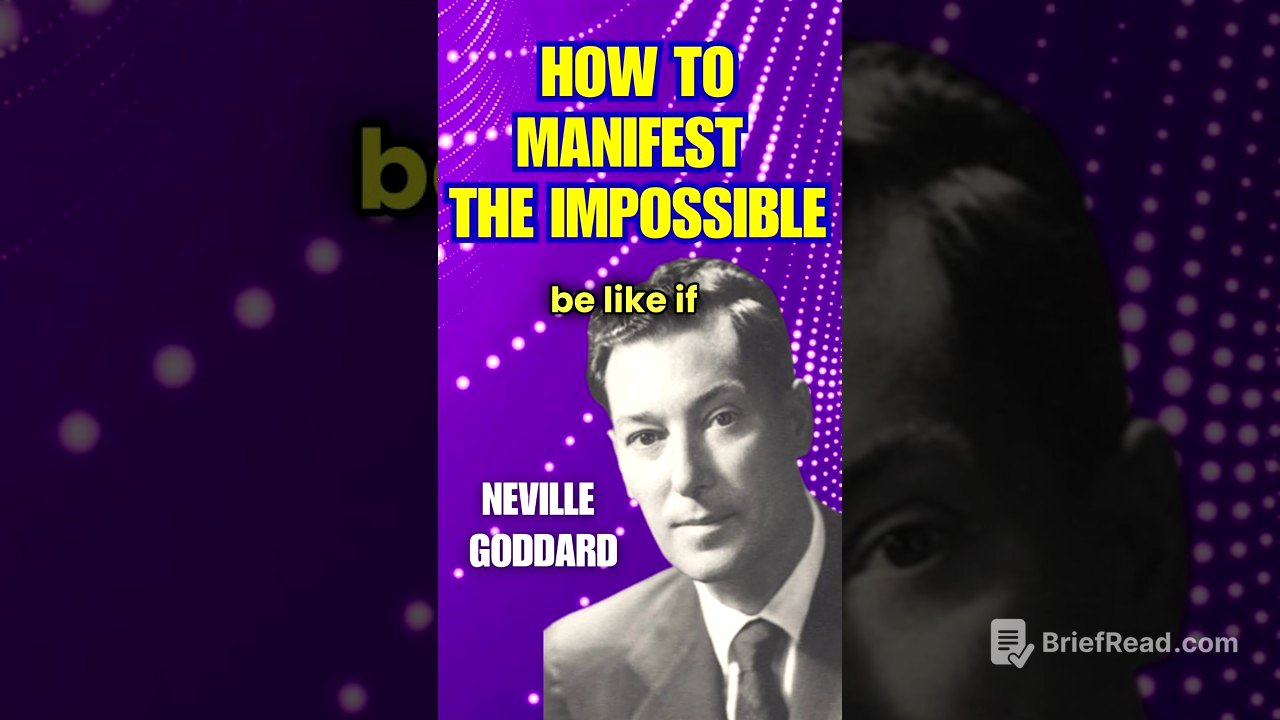 POWERFUL: HOW TO MANIFEST THE IMPOSSIBLE | Neville Goddard #shorts #world #manifestation #motivation