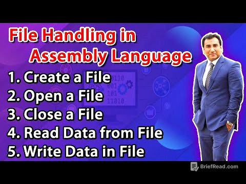 File handling in Assembly Language | Create| Open | Close a File| Read & Write Data from File