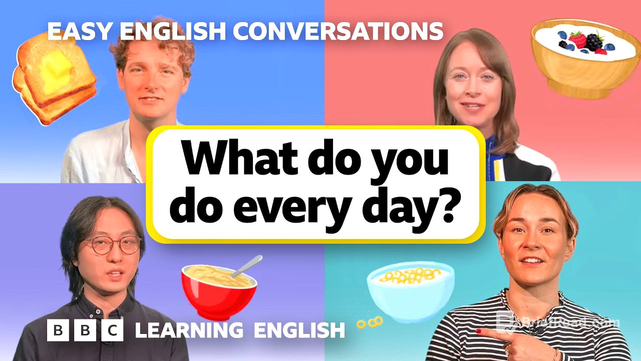 How to talk about your daily routine: Easy English Conversations 💬 Episode 4