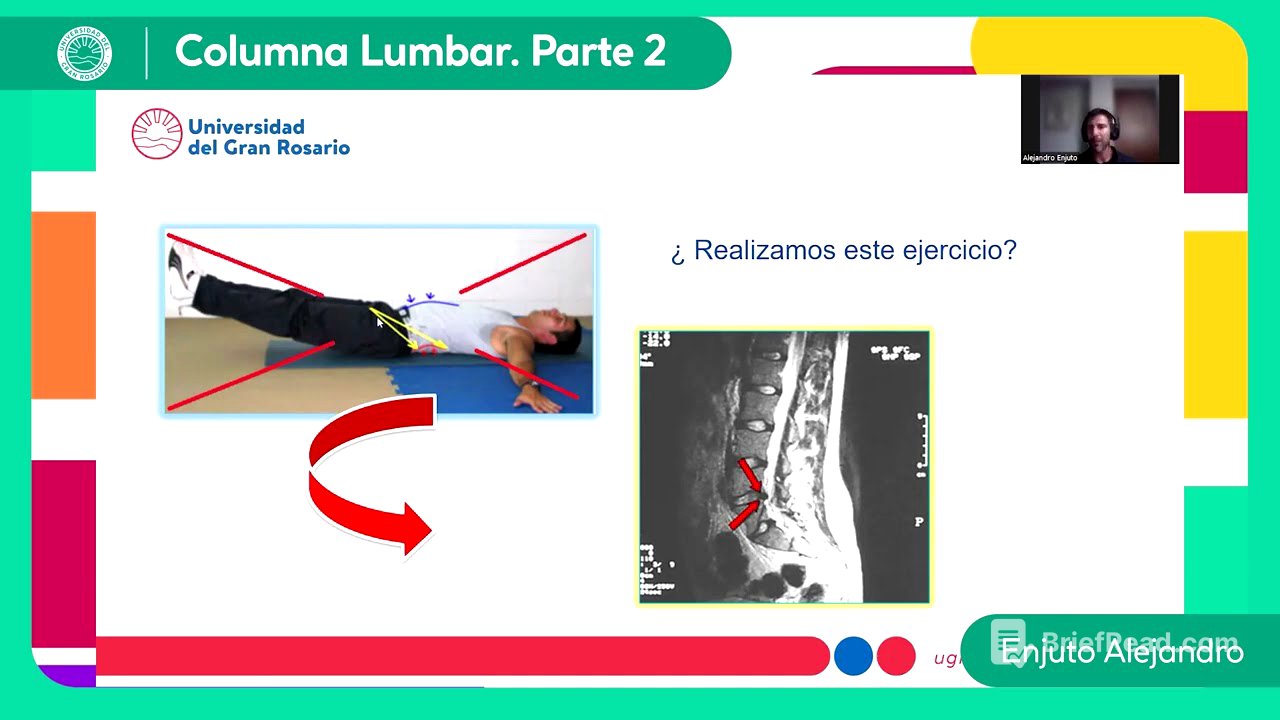 Columna Lumbar  Parte 2 - Lic. Enjuto Alejandro