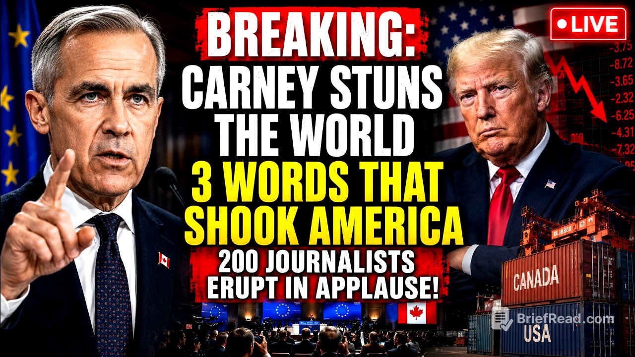 Carney Faced 4 Brutal Questions About Trump—His Last Answer Brought the Room to Its Feet