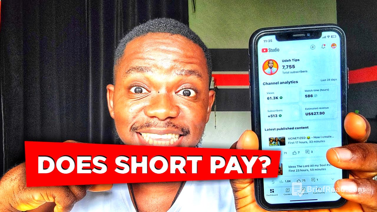 Does Short Pay? WATCH and see how much YOUTUBE PAID ME for my short videos 🙀😯 #?short #shorts