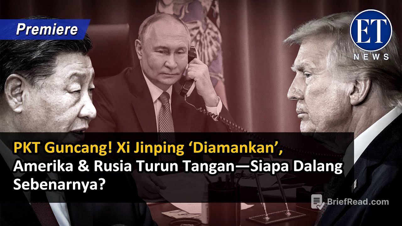 “PKT Guncang! Xi Jinping ‘Diamankan’, Amerika & Rusia Turun Tangan—Siapa Dalang Sebenarnya?”