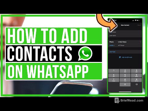 How To Add Contacts On WhatsApp - iPhone and Android