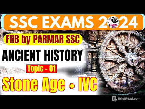 ANCIENT HISTORY FOR SSC | FRB | STONE AGE & IVC