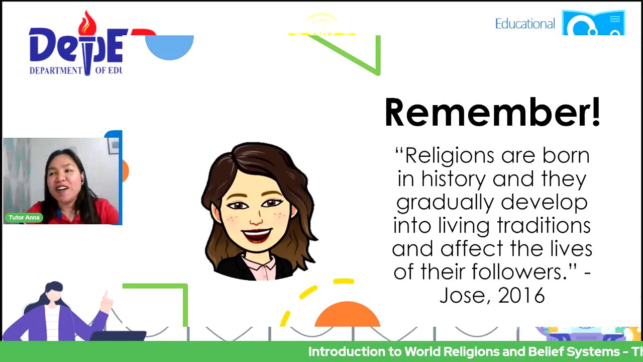 Introduction to World Religions and Belief Systems  - Thursday Week2 Q3 ETUlay